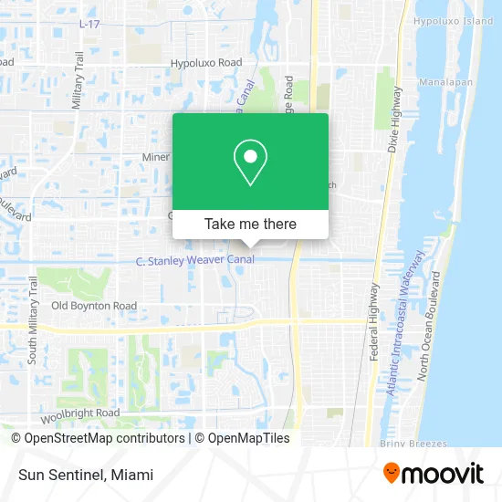 Sun Sentinel map