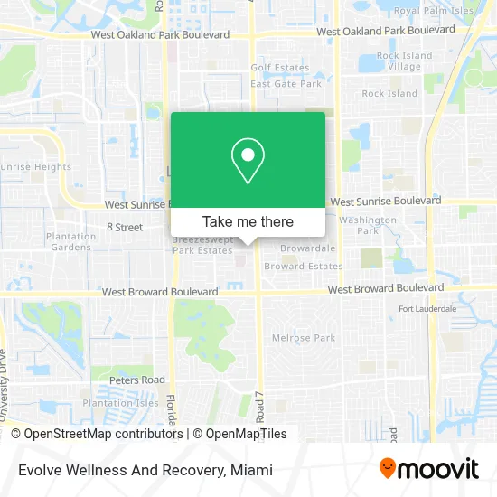 Evolve Wellness And Recovery map