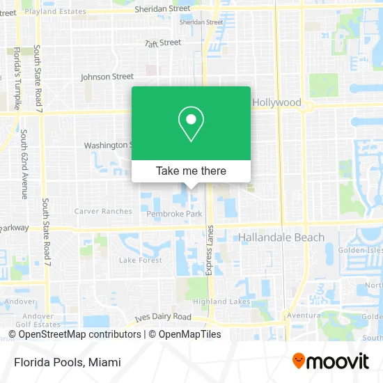 Florida Pools map