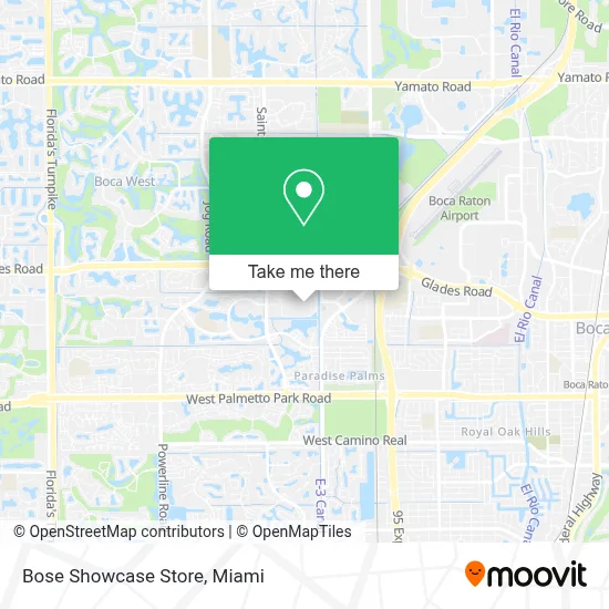 Bose Showcase Store map