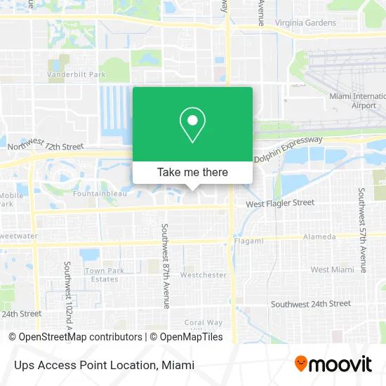 Ups Access Point Location map