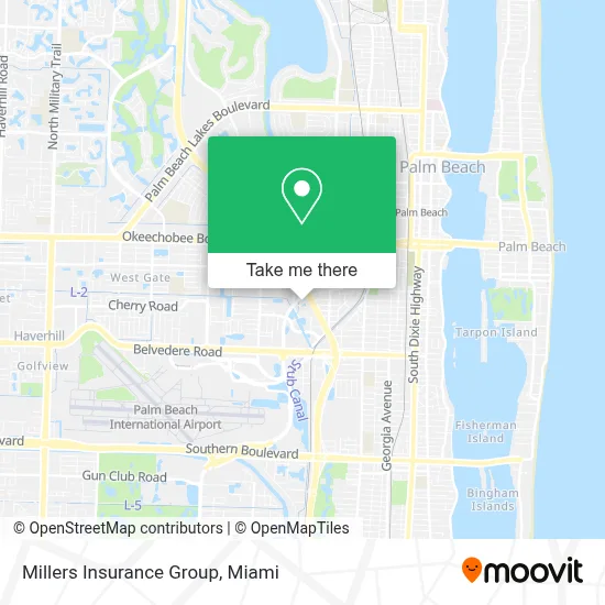 Millers Insurance Group map
