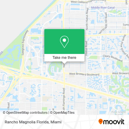 Rancho Magnolia Florida map