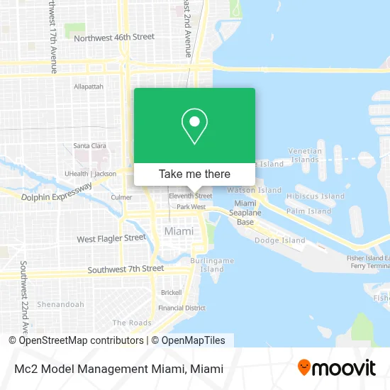 Mc2 Model Management Miami map