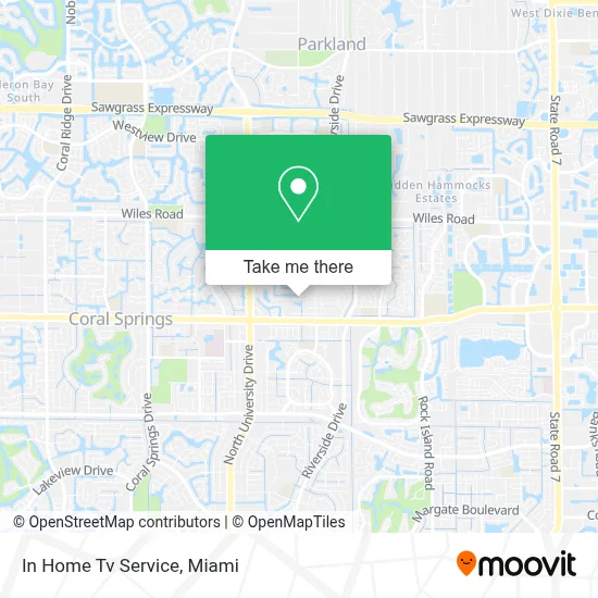 In Home Tv Service map