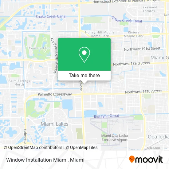 Window Installation Miami map