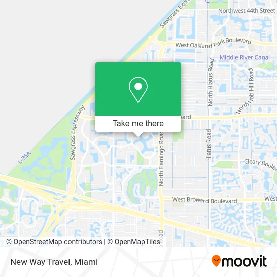 New Way Travel map