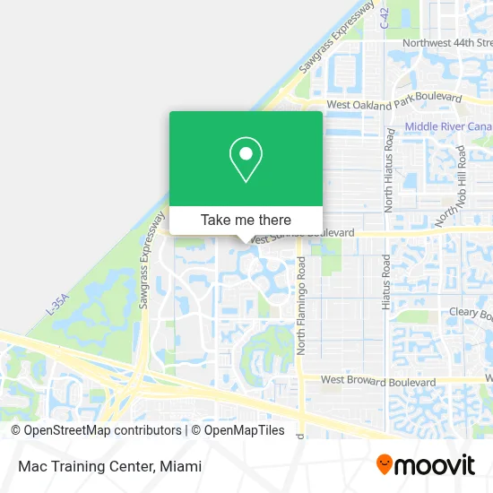 Mac Training Center map