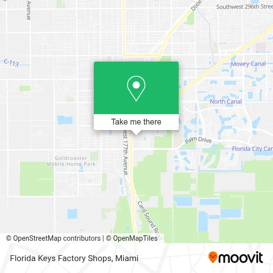 Florida Keys Factory Shops map