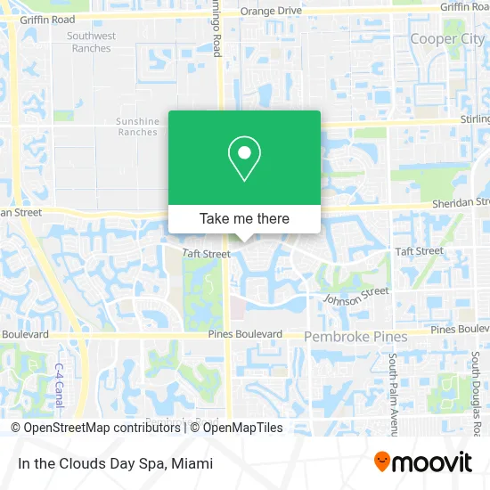 In the Clouds Day Spa map