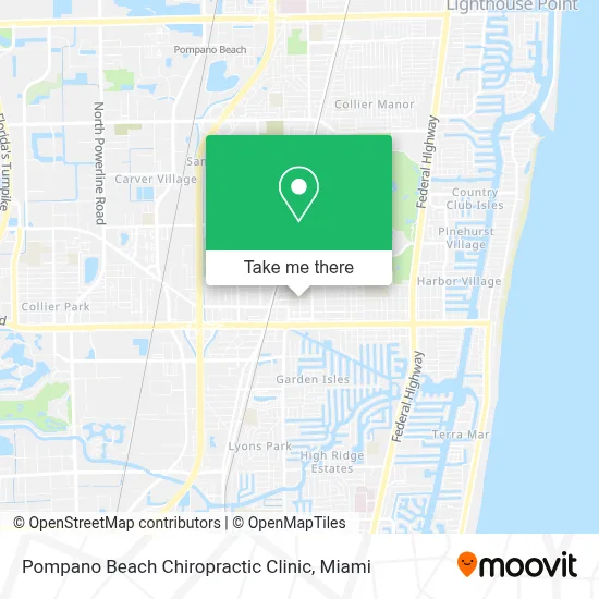 Pompano Beach Chiropractic Clinic map
