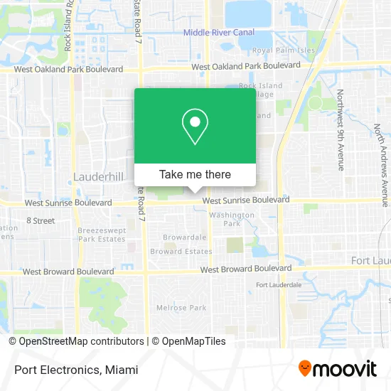 Port Electronics map