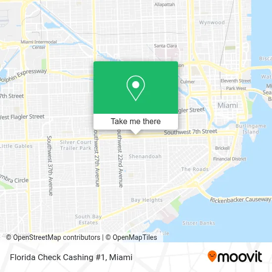 Florida Check Cashing #1 map