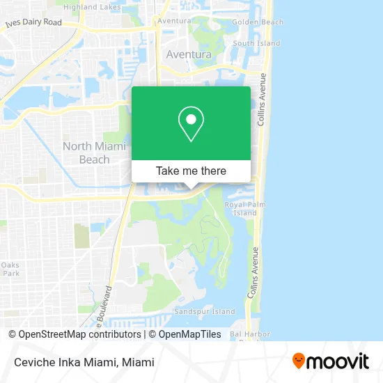 Ceviche Inka Miami map