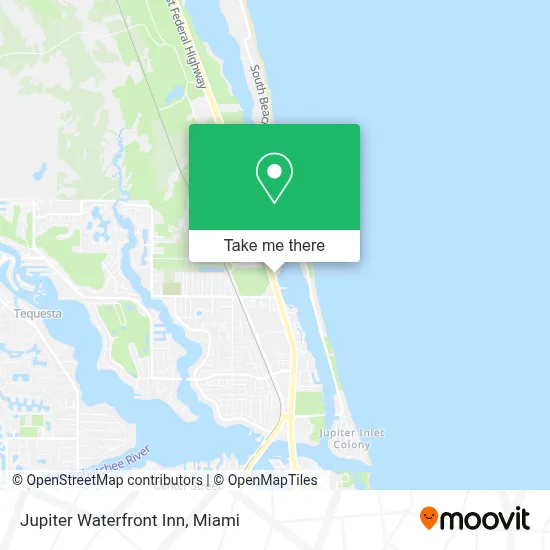 Jupiter Waterfront Inn map