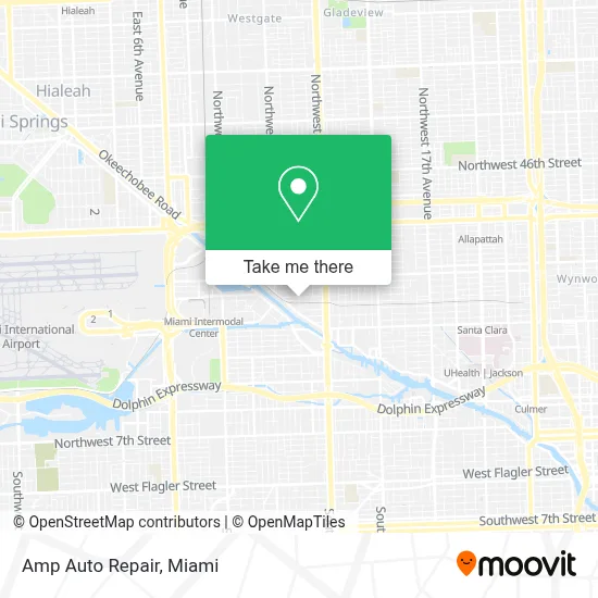 Amp Auto Repair map