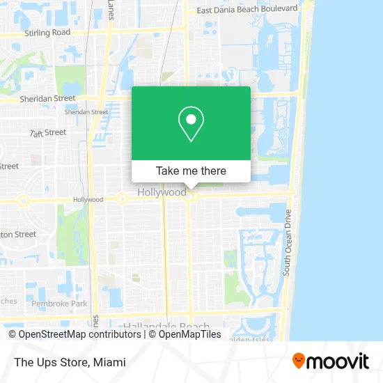The Ups Store map