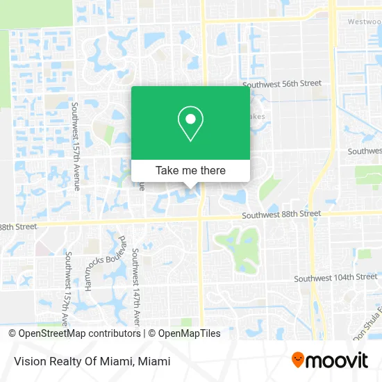 Vision Realty Of Miami map