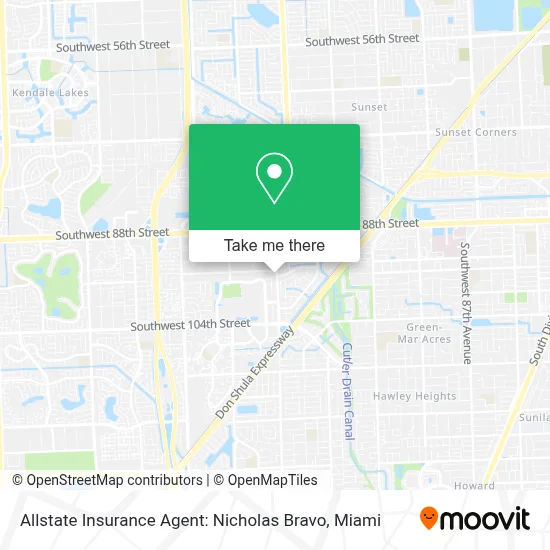 Allstate Insurance Agent: Nicholas Bravo map