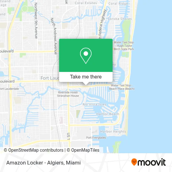 Amazon Locker - Algiers map