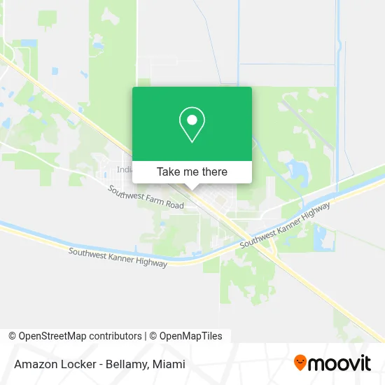 Amazon Locker - Bellamy map