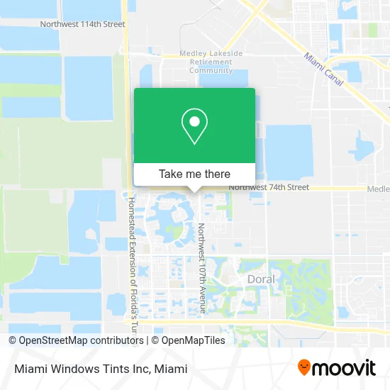 Miami Windows Tints Inc map