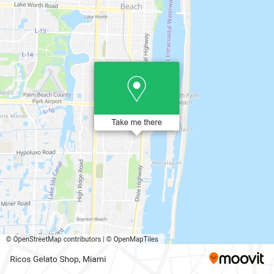 Ricos Gelato Shop map