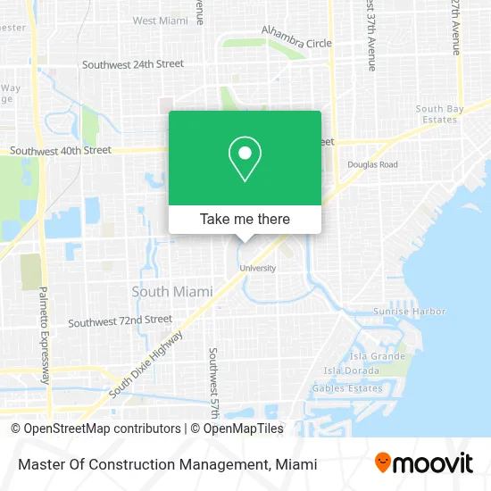 Master Of Construction Management map