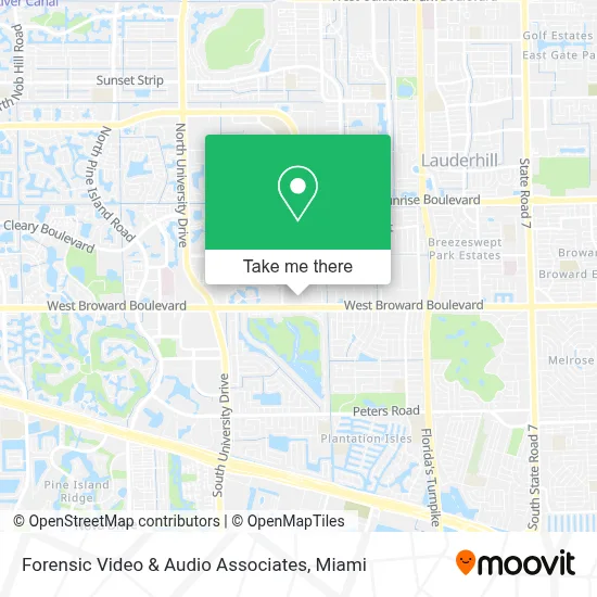 Forensic Video & Audio Associates map