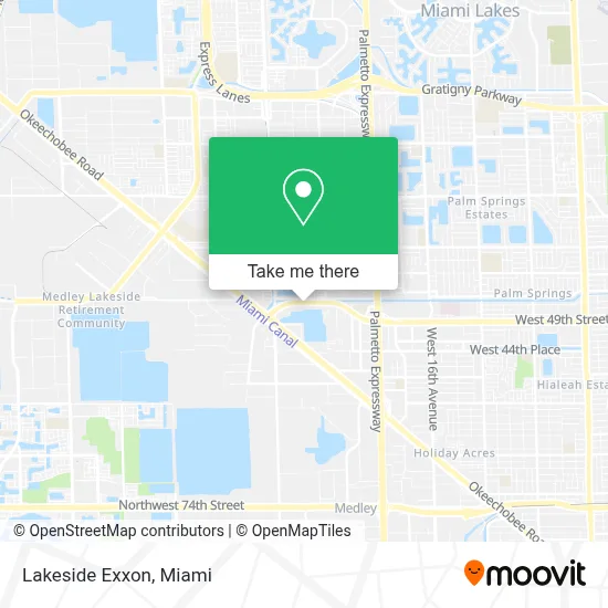 Lakeside Exxon map
