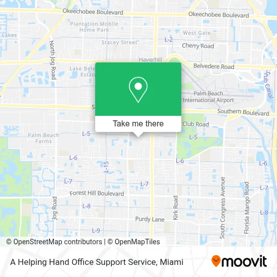 A Helping Hand Office Support Service map