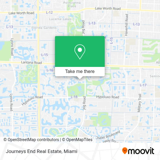 Journeys End Real Estate map