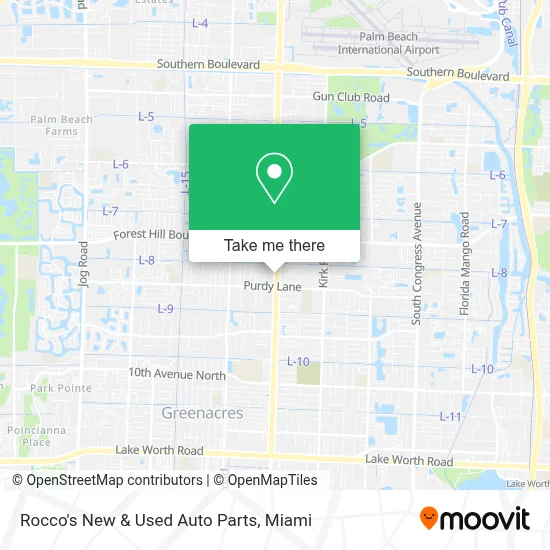 Rocco's New & Used Auto Parts map