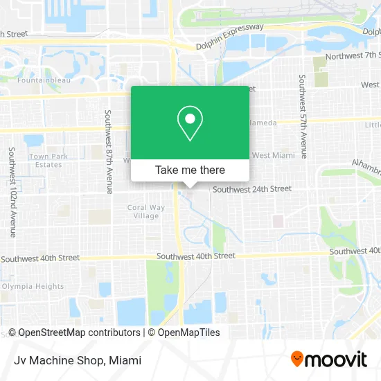 Jv Machine Shop map