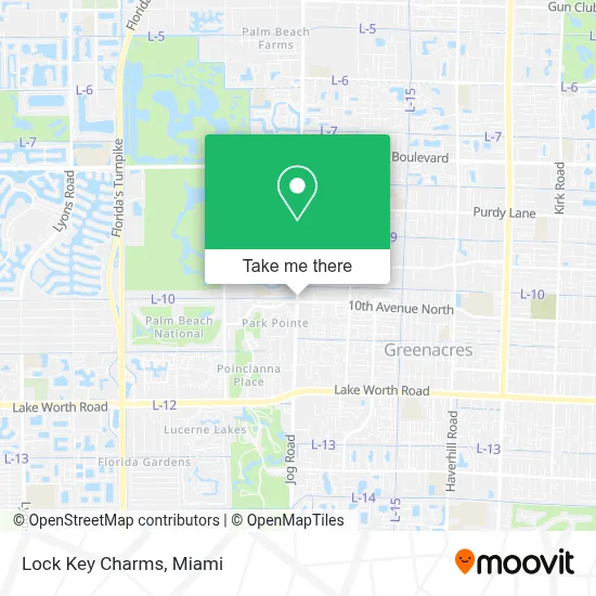 Lock Key Charms map