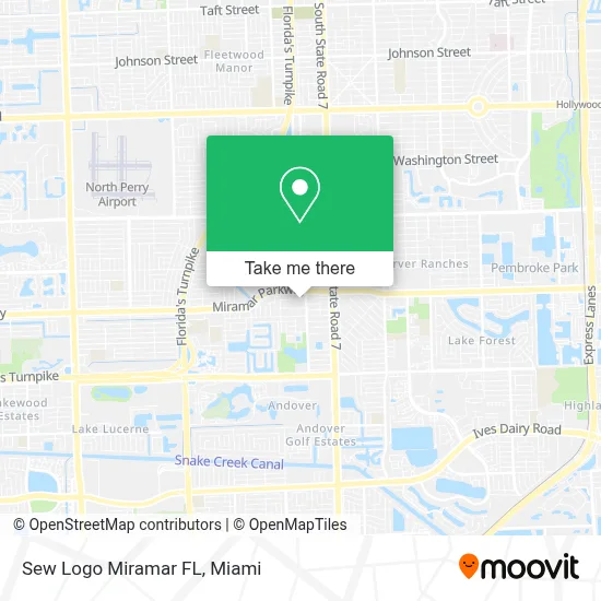 Sew Logo Miramar FL map