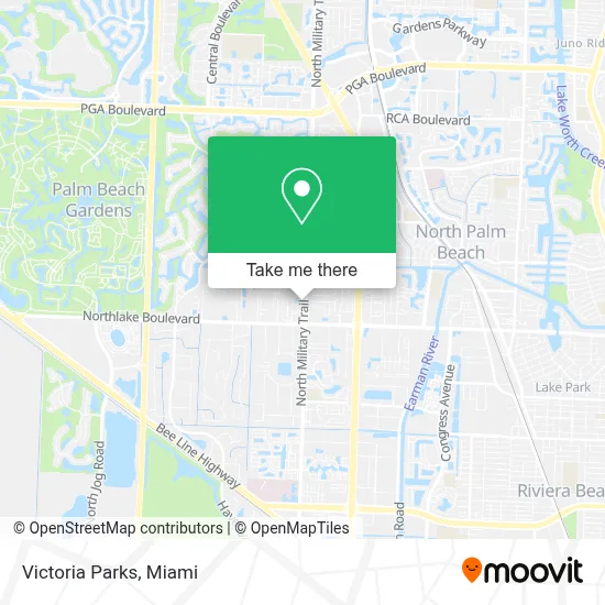 Victoria Parks map