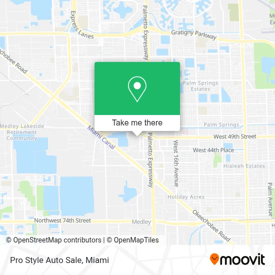 Pro Style Auto Sale map