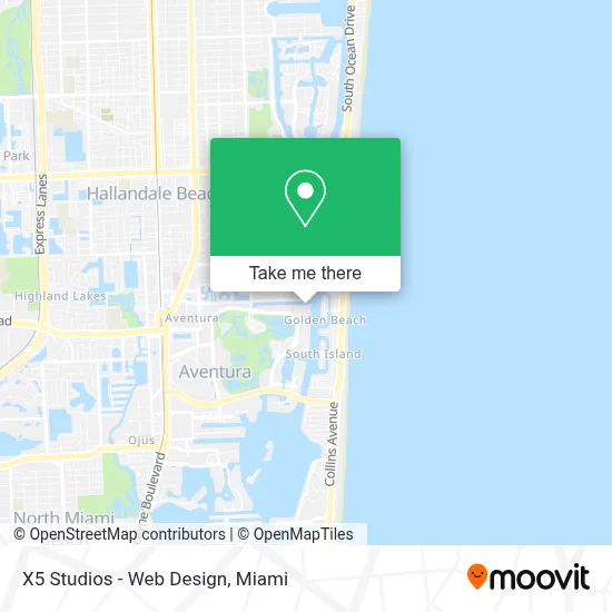 X5 Studios - Web Design map