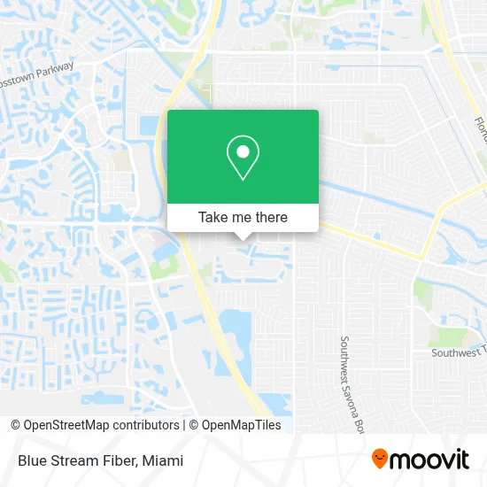 Blue Stream Fiber map