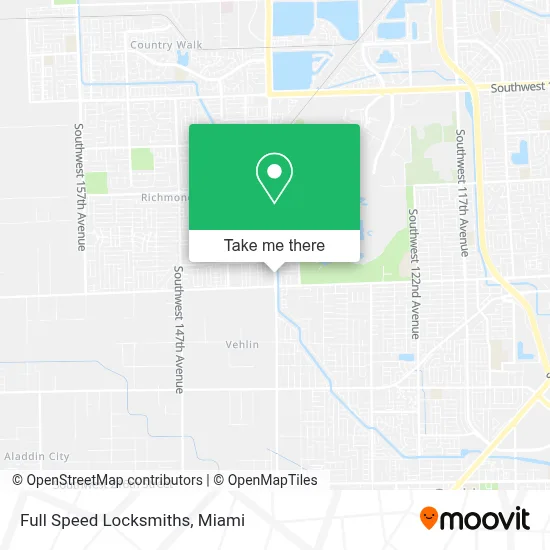 Full Speed Locksmiths map