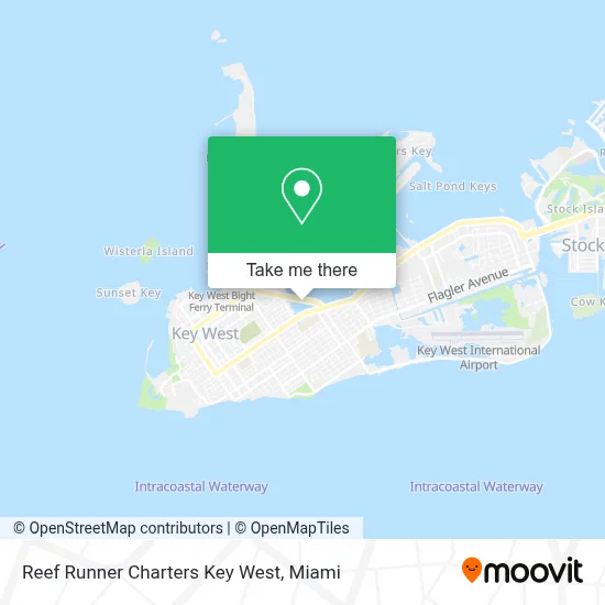 Reef Runner Charters Key West map