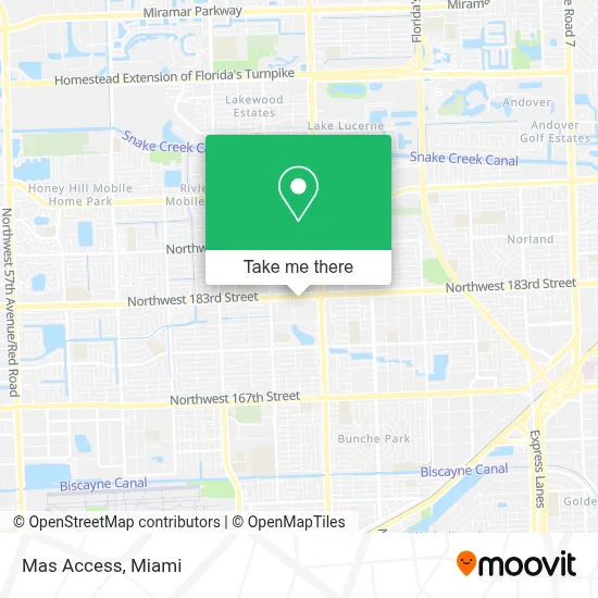 Mas Access map