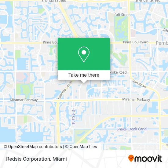 Redsis Corporation map
