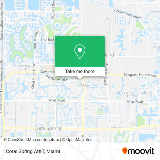 Coral Spring At&T map