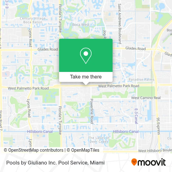 Pools by Giuliano Inc. Pool Service map