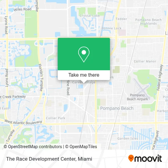 The Race Development Center map