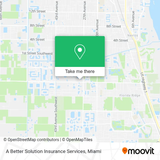 A Better Solution Insurance Services map