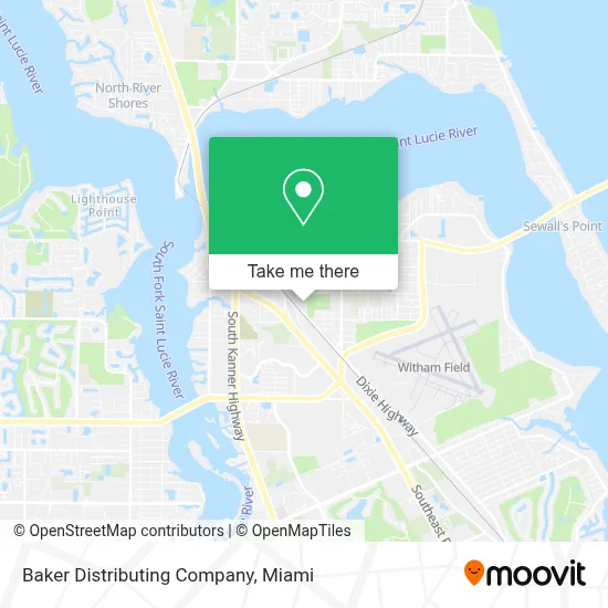 Baker Distributing Company map
