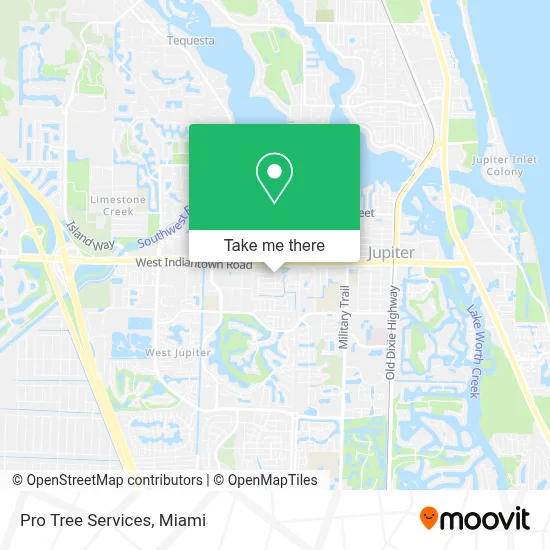 Pro Tree Services map